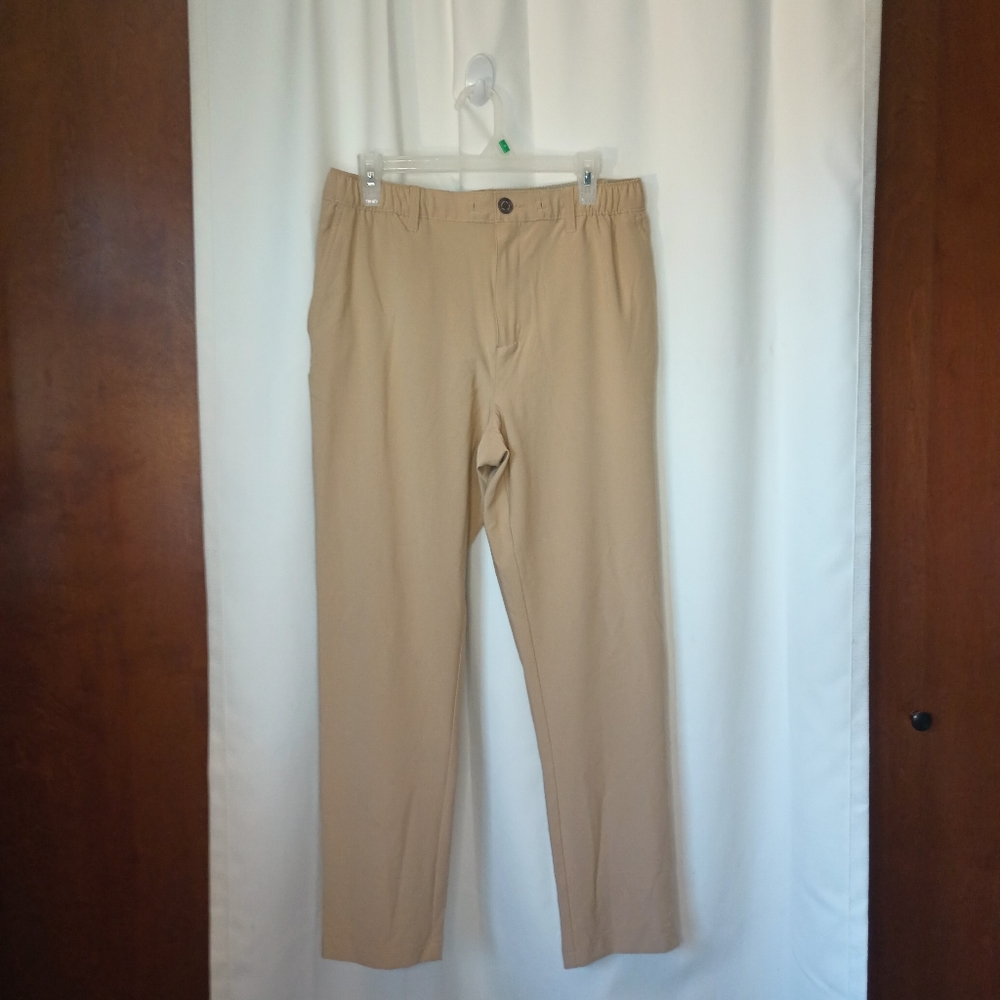 Chubbies Everywear Performance Pant Mens Large Almonds Khaki Pull On Golf